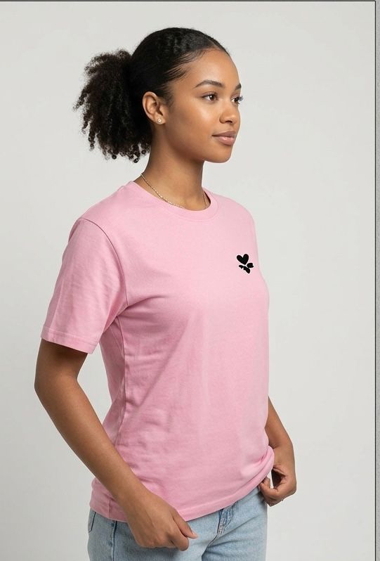 MUSIC PANDA WITH HEADPHONE CANDT PINK T-SHIRT