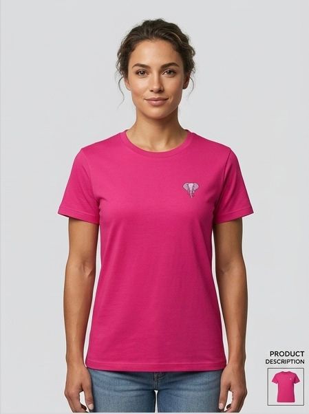 WLD SPIRIT FLORAL ELEPHANT DTF PRINT T-SHIRT