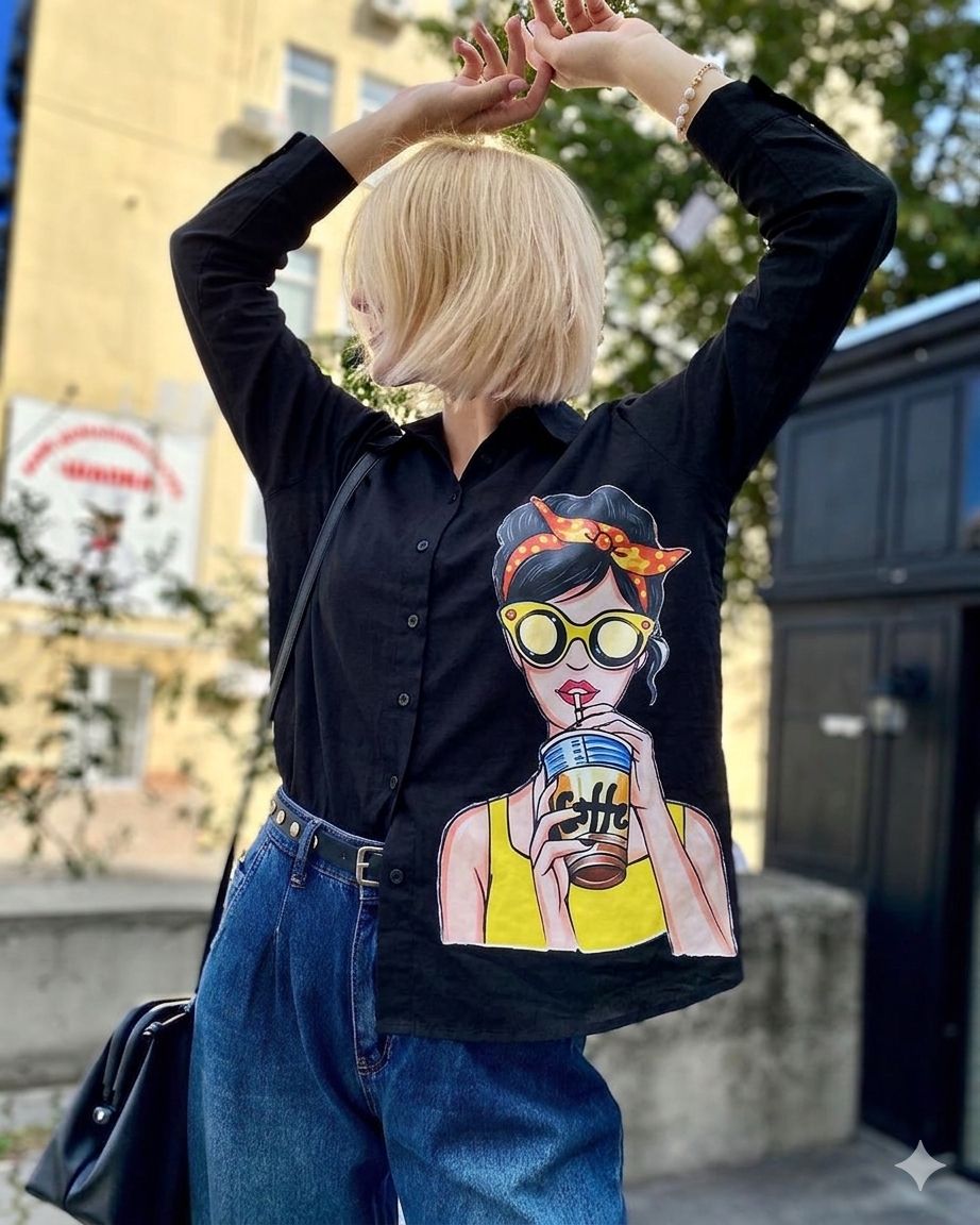 Black Coffee Lover DTF print Shirt