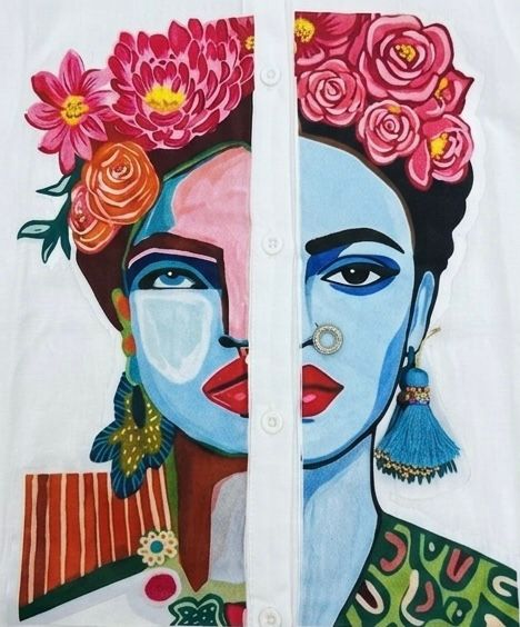 PREMIUM WHITE SHIRT WITH CREATIVE FACE ART